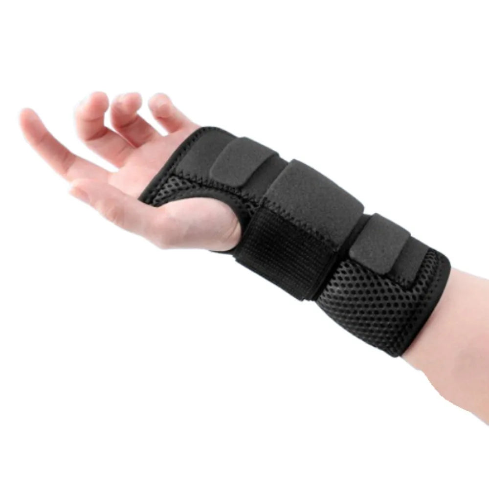 Adjustable Wrist Support Splint – Breathable Removable Brace Wrist Support Brace PLUSH Left M