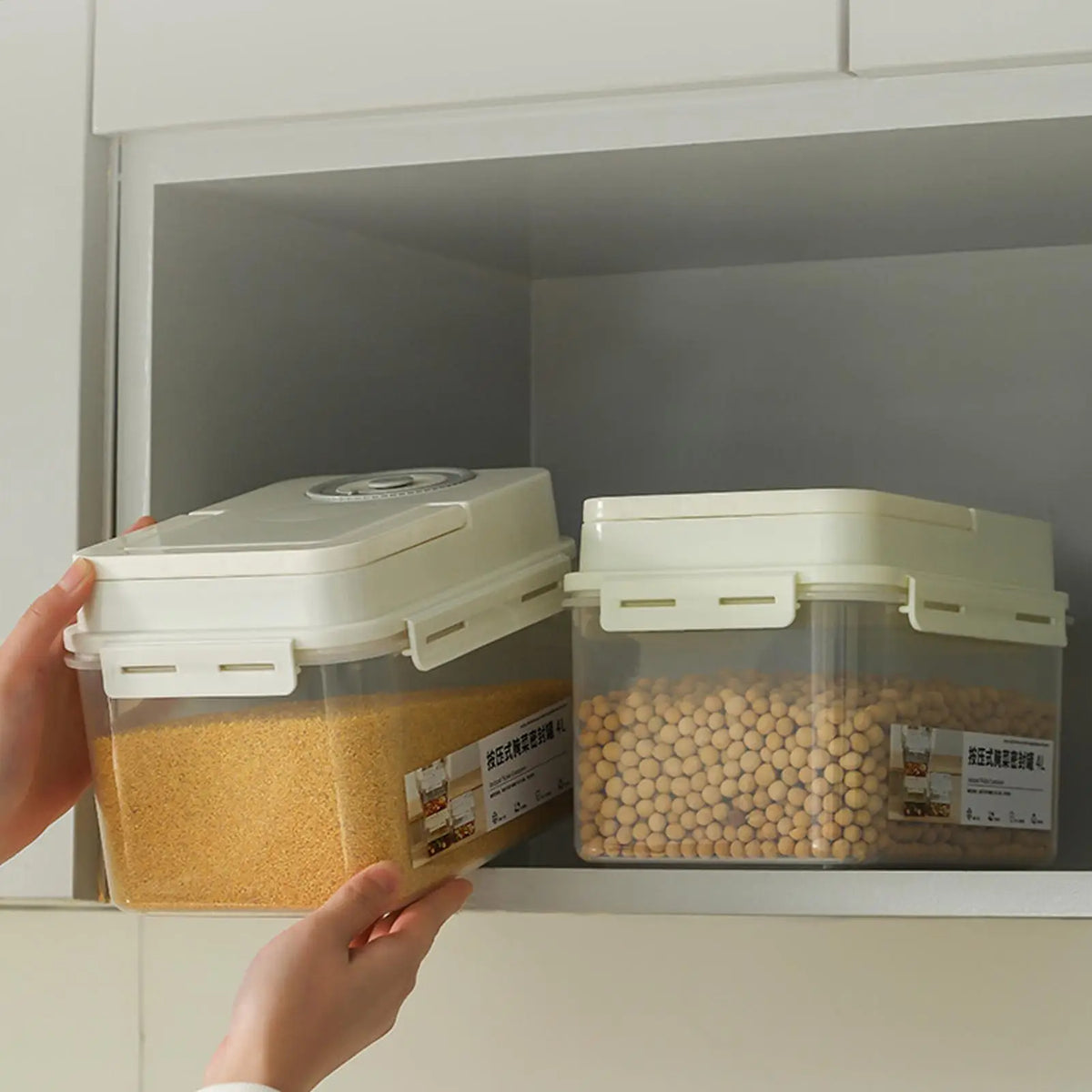 4L Airtight Pickle Fermentation Container with Press Plate Food Storage Container PLUSH