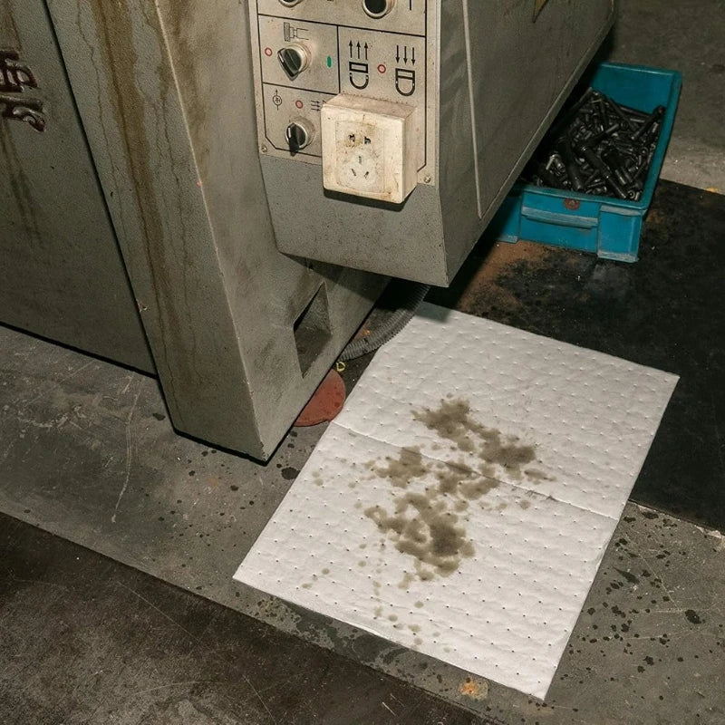 Industrial Oil Absorbent Pad 400x50cm – Heavy Duty Spill Mat Oil Absorbent Spill Pad PLUSH