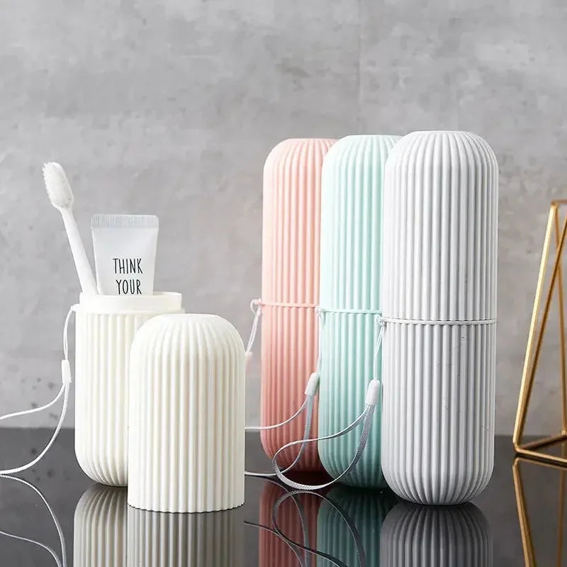 Portable Toothbrush & Toothpaste Travel Case Storage Box Toothbrush Travel Case PLUSH