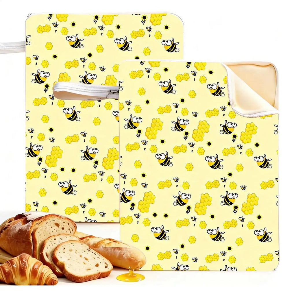 Reusable Beeswax Bread Bag – Large Food-Grade Cotton Storage Bread Storage Bag PLUSH