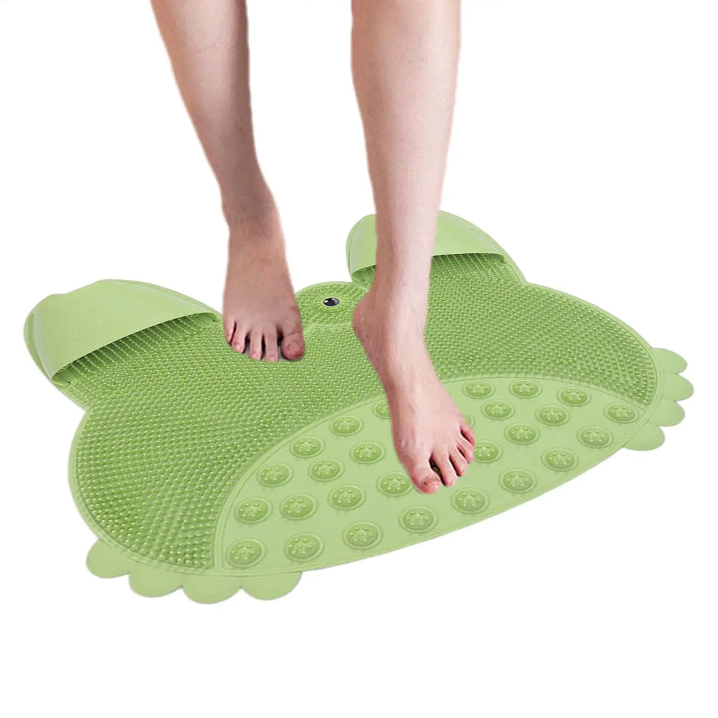 Silicone Foot Scrubber Shower Mat with Suction Cups – 55x43cm Foot Scrubber Mat PLUSH