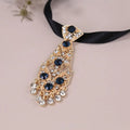 Metal Rhinestone Necktie – Elegant Unisex Business & Wedding Tie Rhinestone Necktie PLUSH B