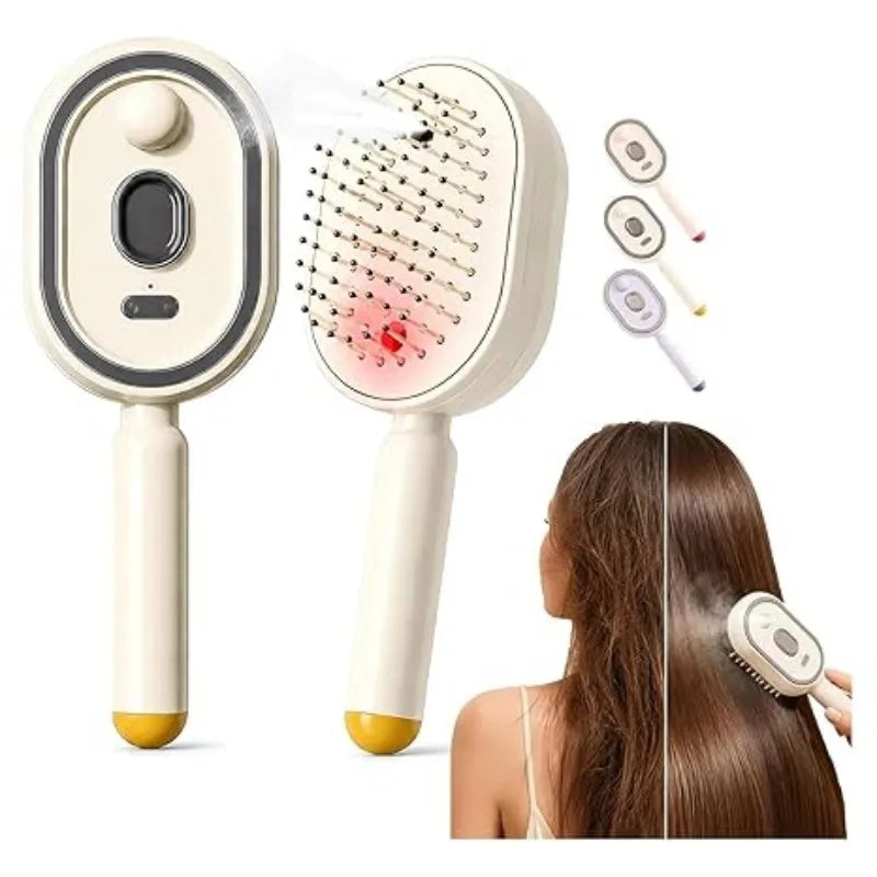 Nano Spray Electric Massage Comb – Retractable Teeth Electric Hair Comb PLUSH