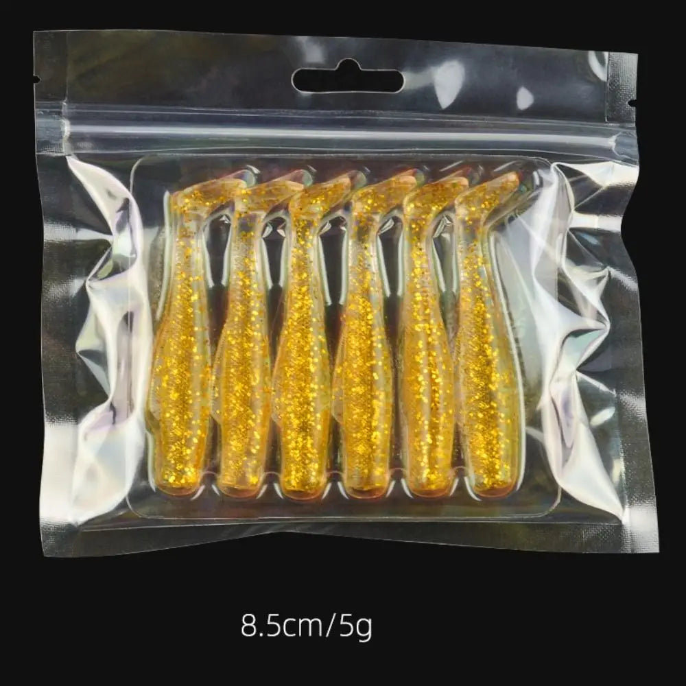 T-Tail Soft Silicone Swim Lures 6cm/8.5cm – Multicolor Bait Set Soft Fishing Lures PLUSH 8.5cm-style 16