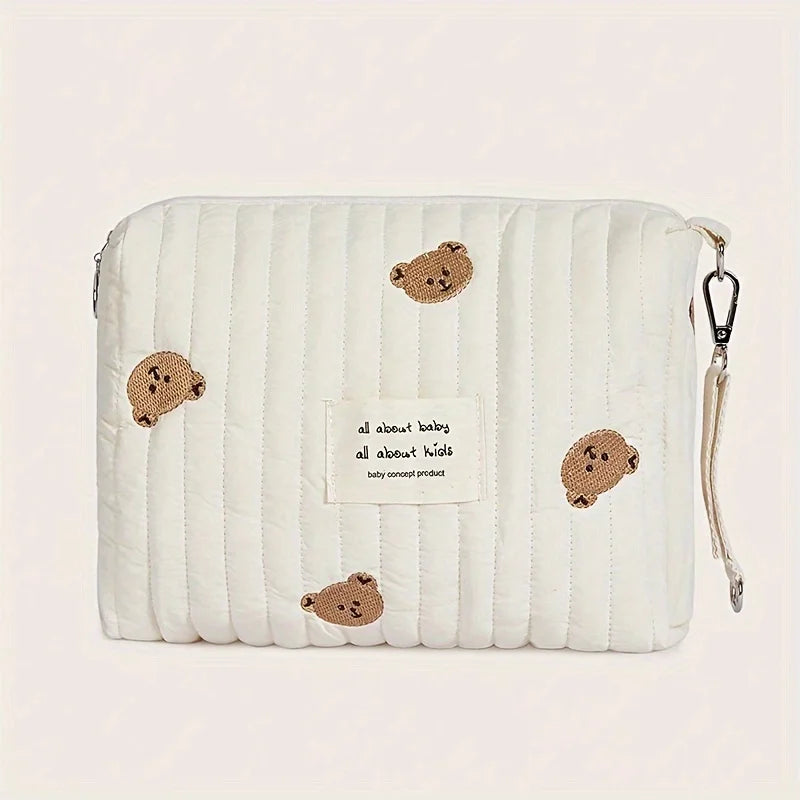 Cute Bear Baby Diaper Bag – Portable Cotton Mommy Stroller Bag Baby Diaper Bag PLUSH