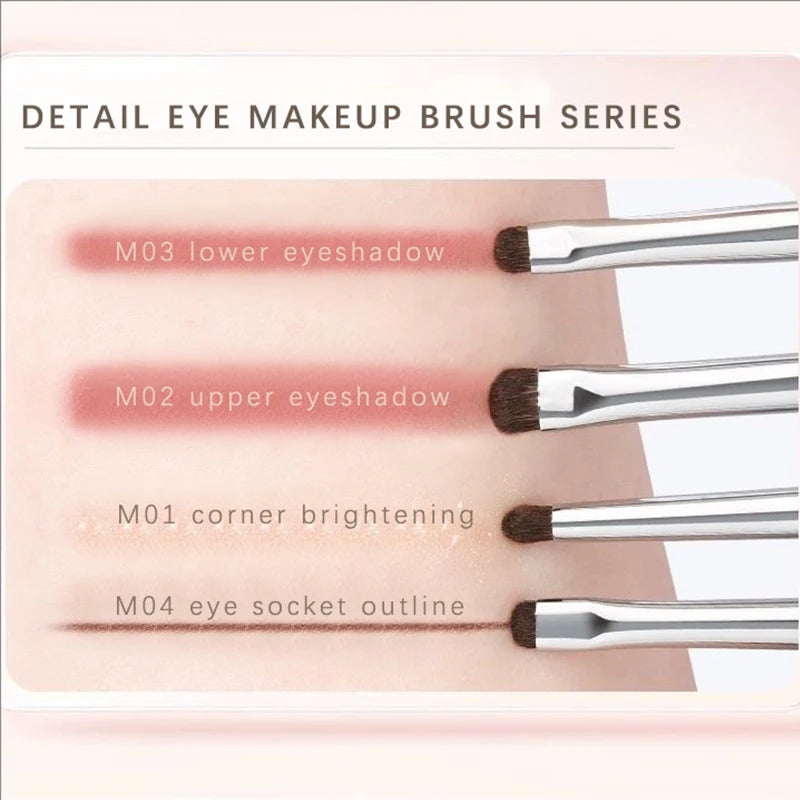 PLUSH Horse Hair Eye Detail Brush – Precision Eye Makeup Eye Makeup Brush PLUSH