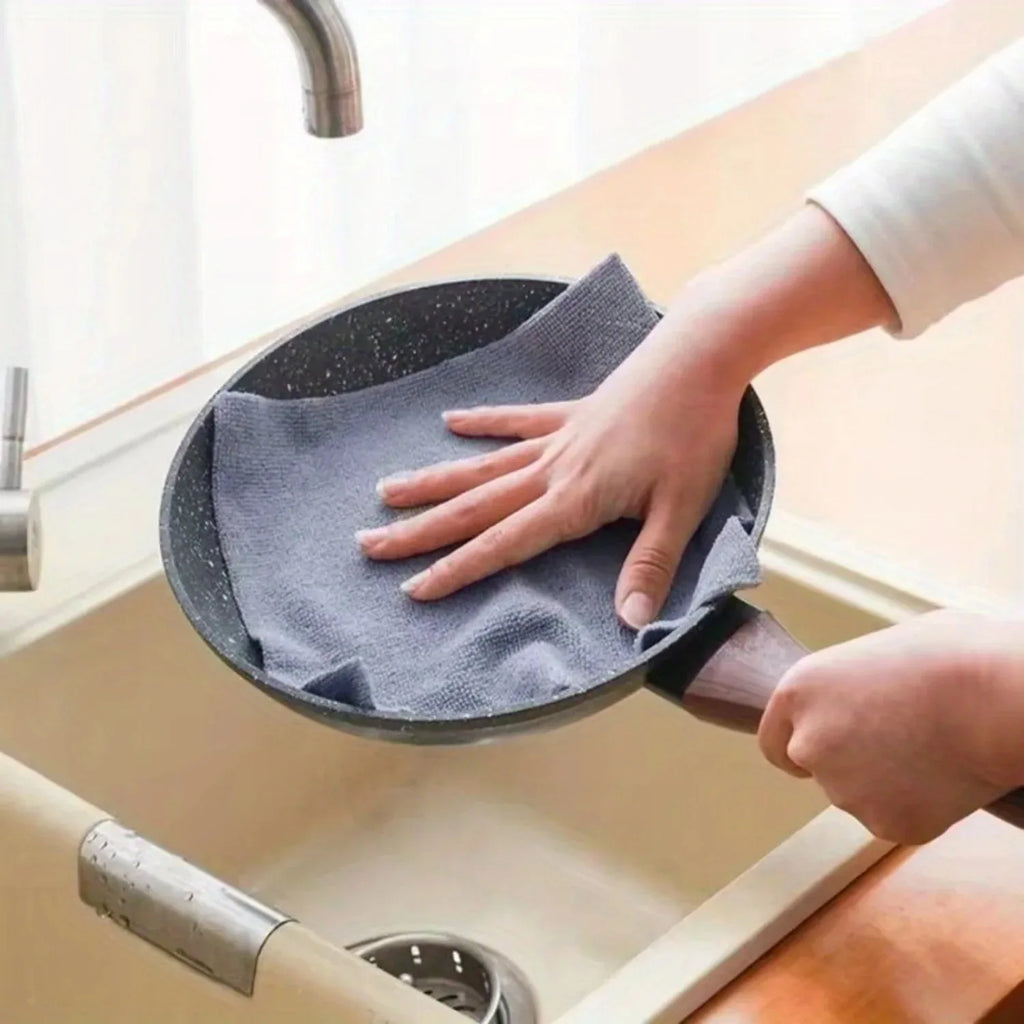 Microfiber Dishcloth Double Sided Reusable Kitchen Cleaning Cloth Kitchen Cleaning Cloth PLUSH