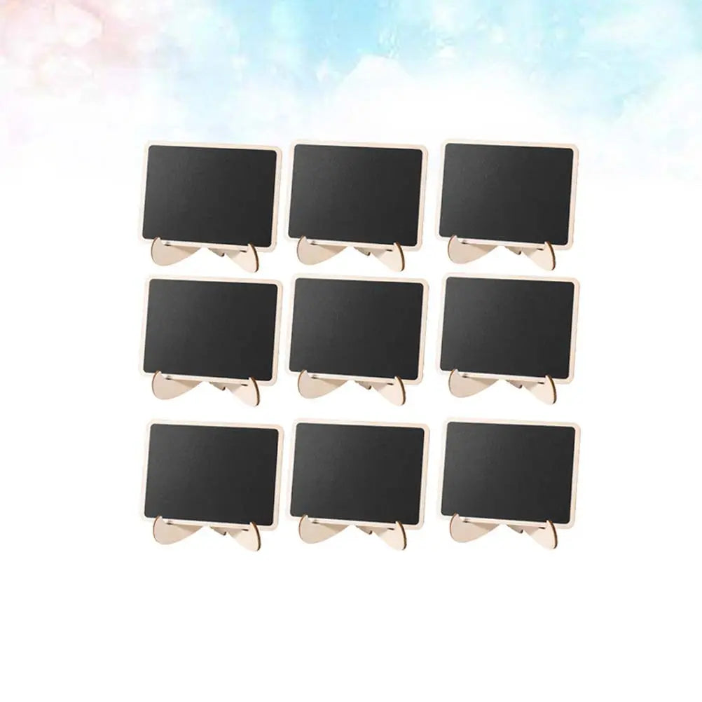 12pcs Mini Wooden Chalkboard Signs – Reusable Wedding & Party Labels Chalkboard Signs Set PLUSH Default Title