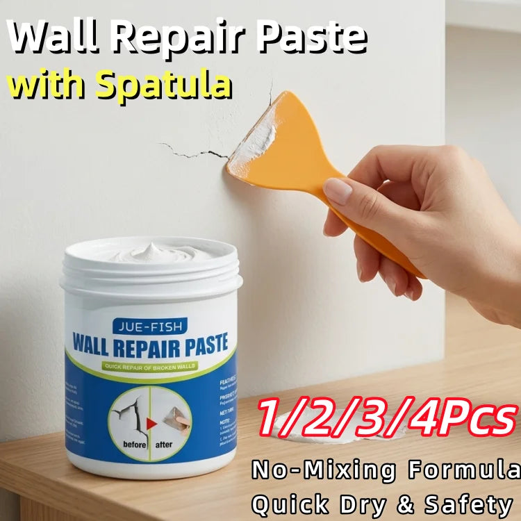 Waterproof Wall Repair Paste & Spatula – No-Mix Quick Dry Wall Repair Paste PLUSH