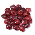 30pcs Heart Dual-Color Marbled Acrylic Spacer Beads | DIY Jewelry Acrylic Spacer Beads PLUSH Red