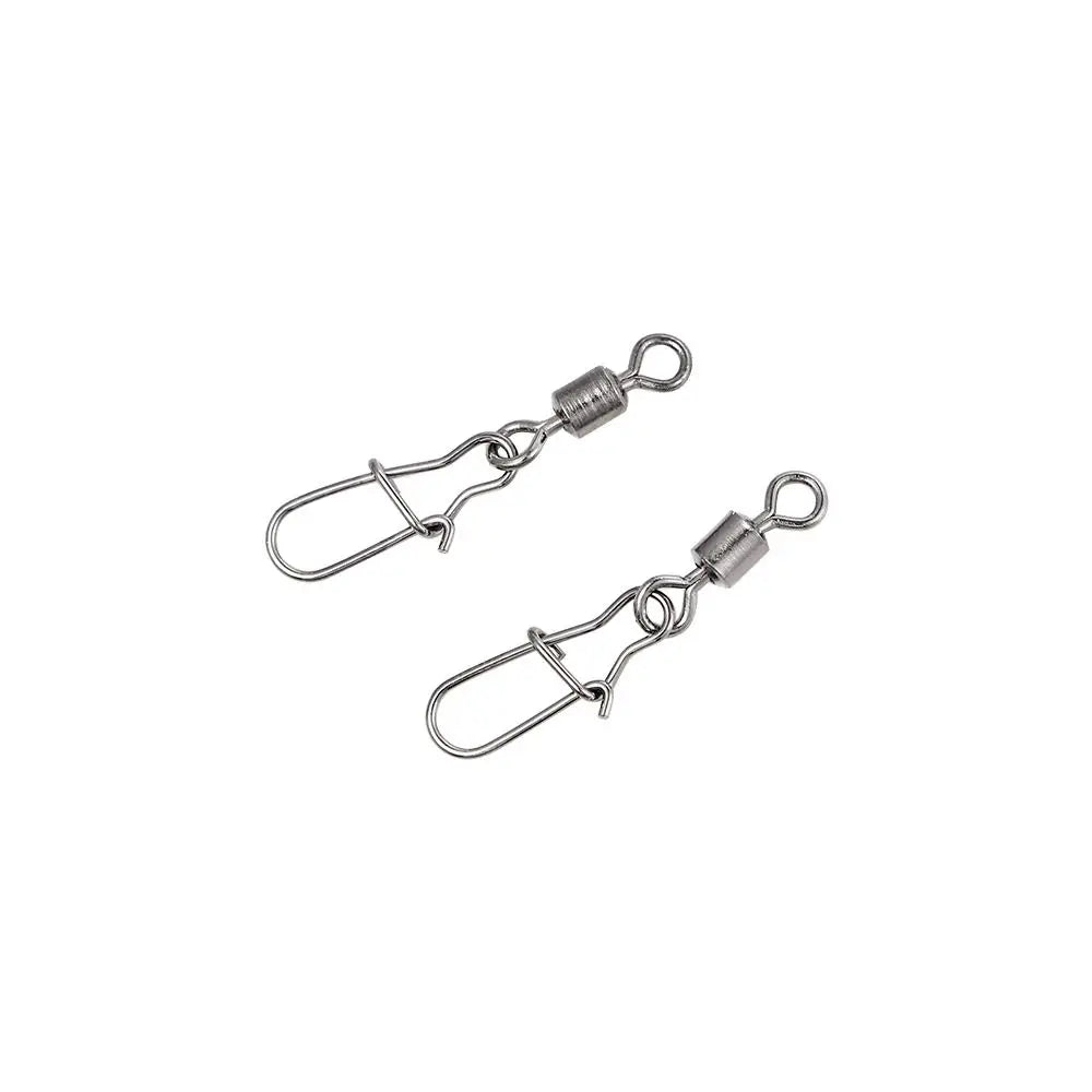 Ball Bearing Fishing Connector Swivels – Interlock Snap 50–200pcs Fishing Swivels PLUSH