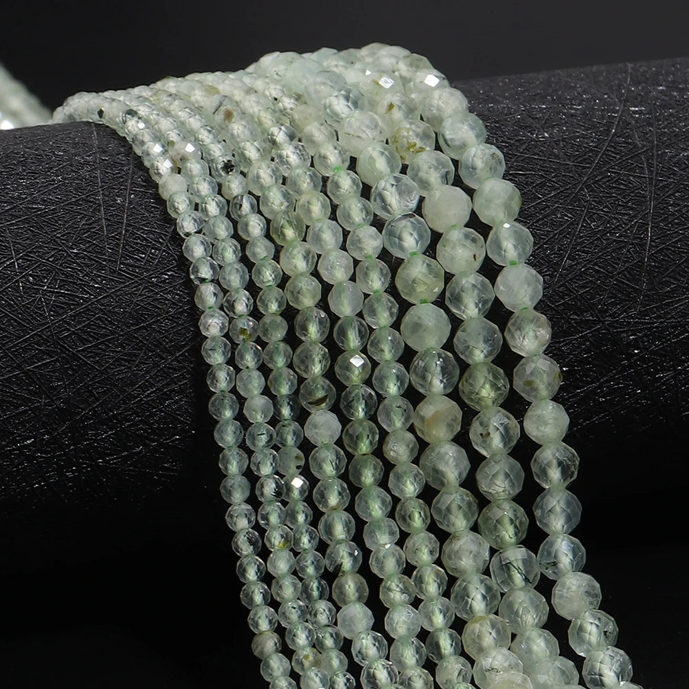 Prehnite Faceted Natural Stone Beads 2/3/4mm – DIY Jewelry Natural Stone Beads PLUSH