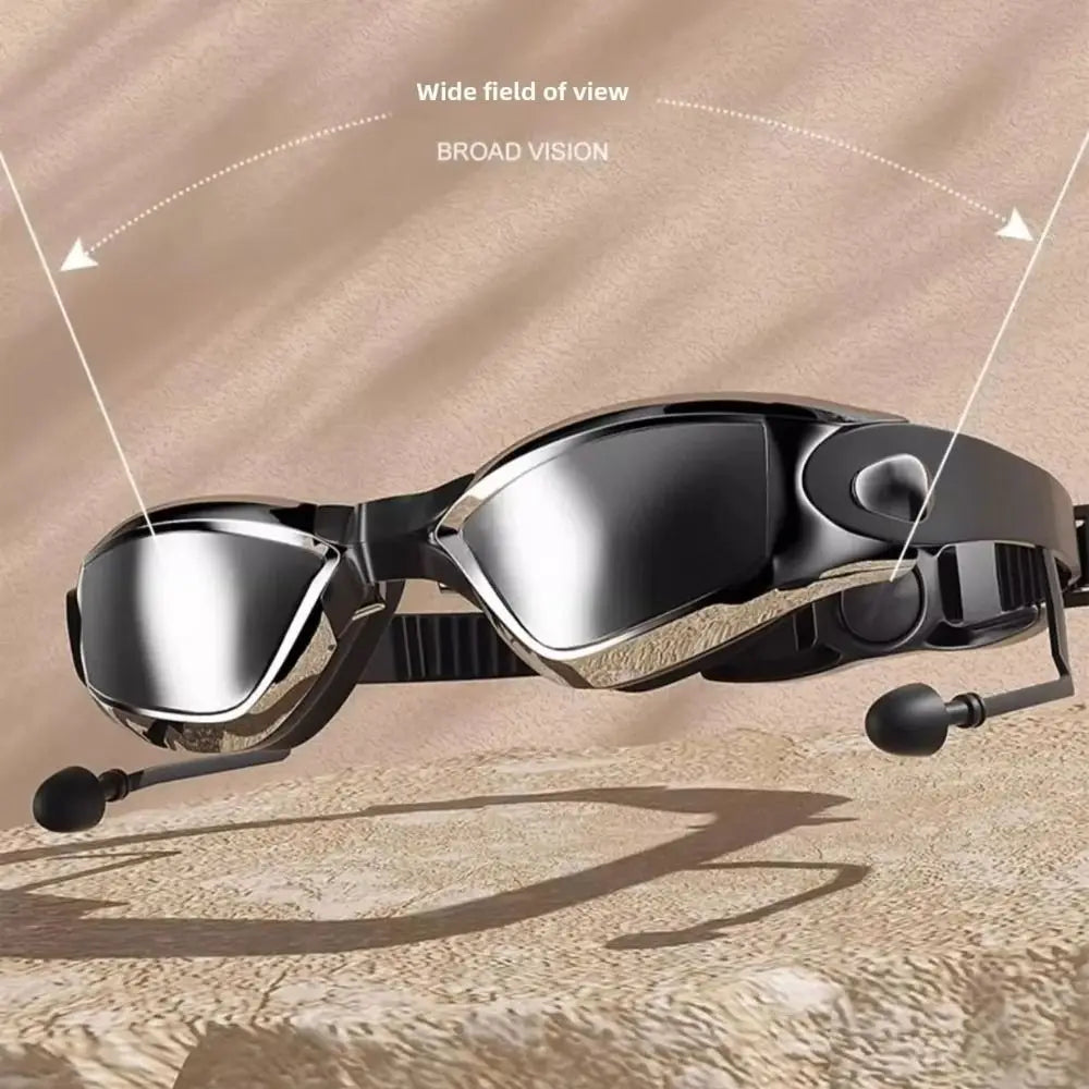 Anti-Fog Swimming Goggles with Earplugs | UV Protection Swimming Goggles PLUSH