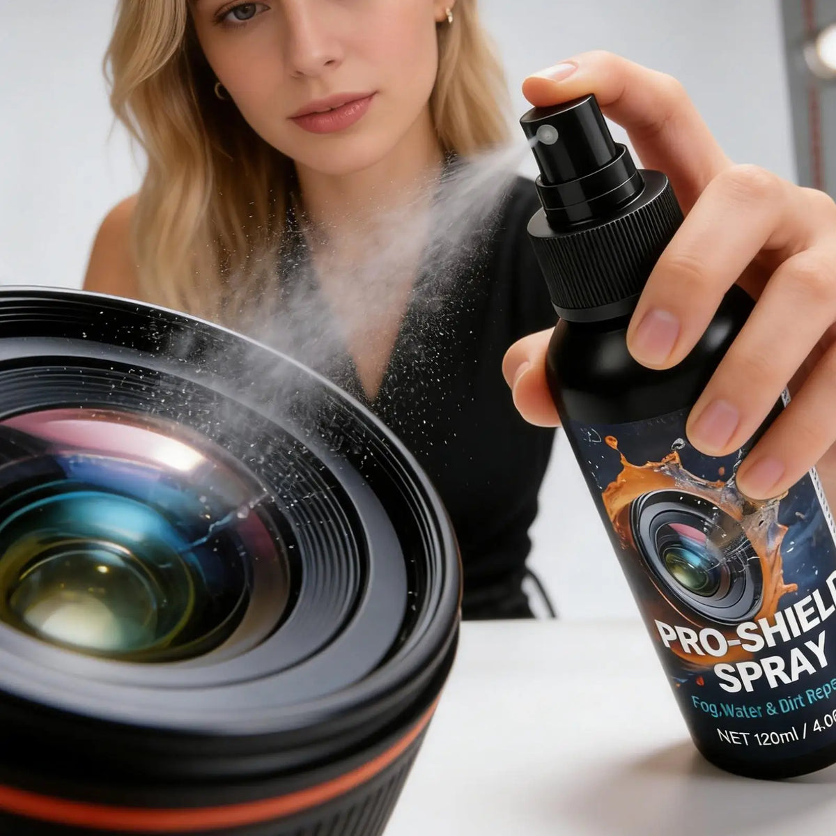 Screen & Lens Cleaner Spray Kit 120ml – Anti-Fog Formula Lens Cleaning Kit PLUSH