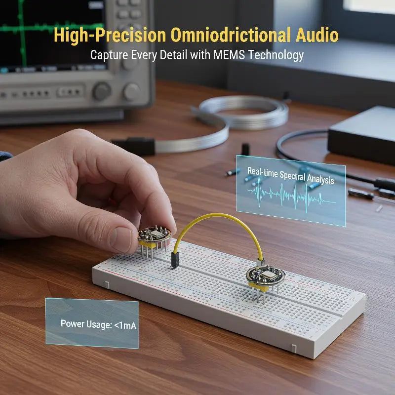 INMP441 MEMS Omnidirectional Microphone Module I2S Digital Microphone Module PLUSH