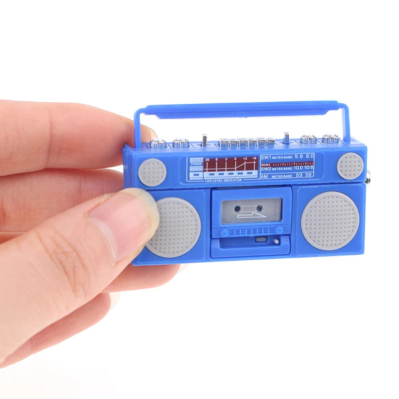 Dollhouse Mini Nostalgic Radio & Tape Recorder Model Toy Dollhouse Miniature PLUSH