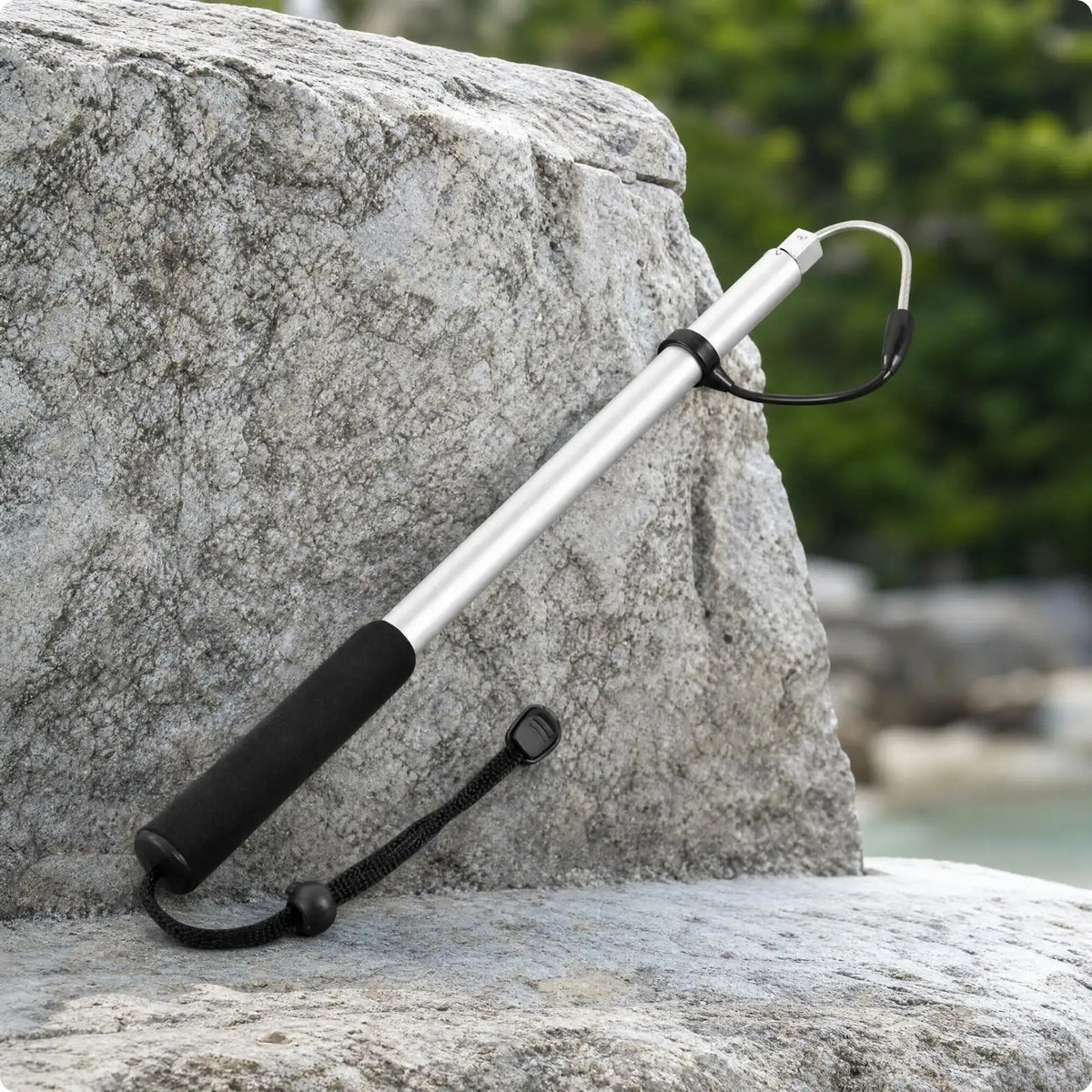 Telescopic Aluminum Alloy Fishing Gaff – Portable Fish Hook Fishing Gaff Tool PLUSH White 2