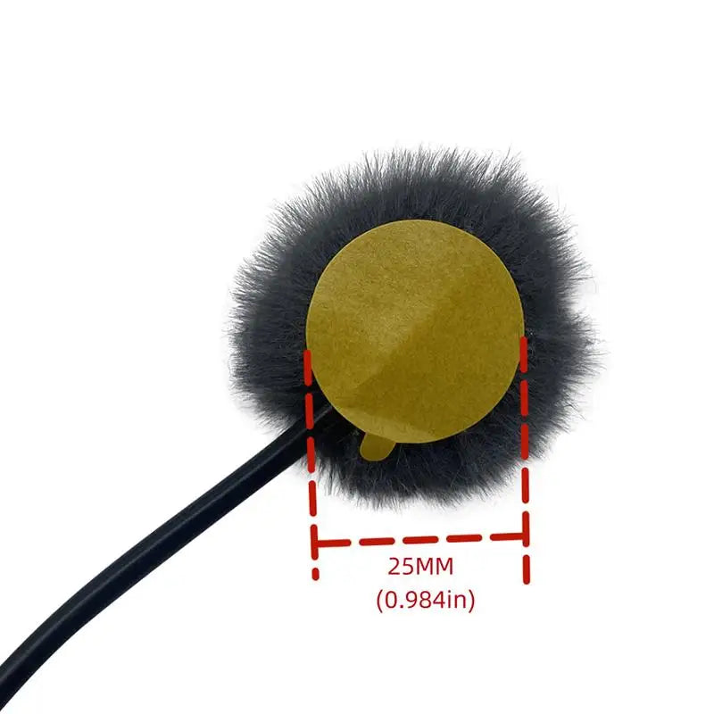 Windproof Lavalier Mic Furry Cover Set – Streaming & Field Work Microphone Windscreen PLUSH