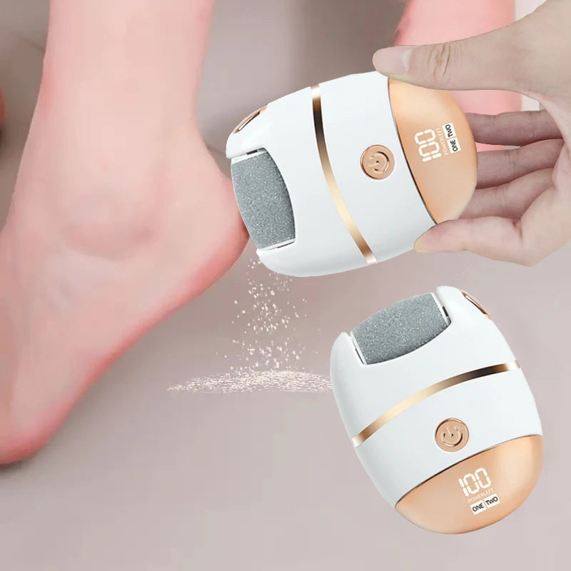 Rechargeable Electric Foot Polisher – USB-C Digital Display Electric Foot File PLUSH