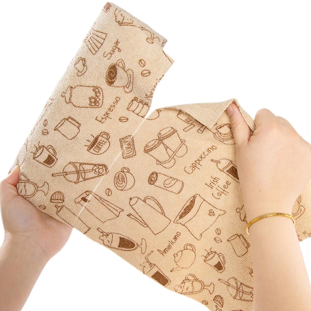 20-Pack Microfiber Tear-Away Dishcloth Roll | Kitchen Cleaning Microfiber Cleaning Cloth PLUSH
