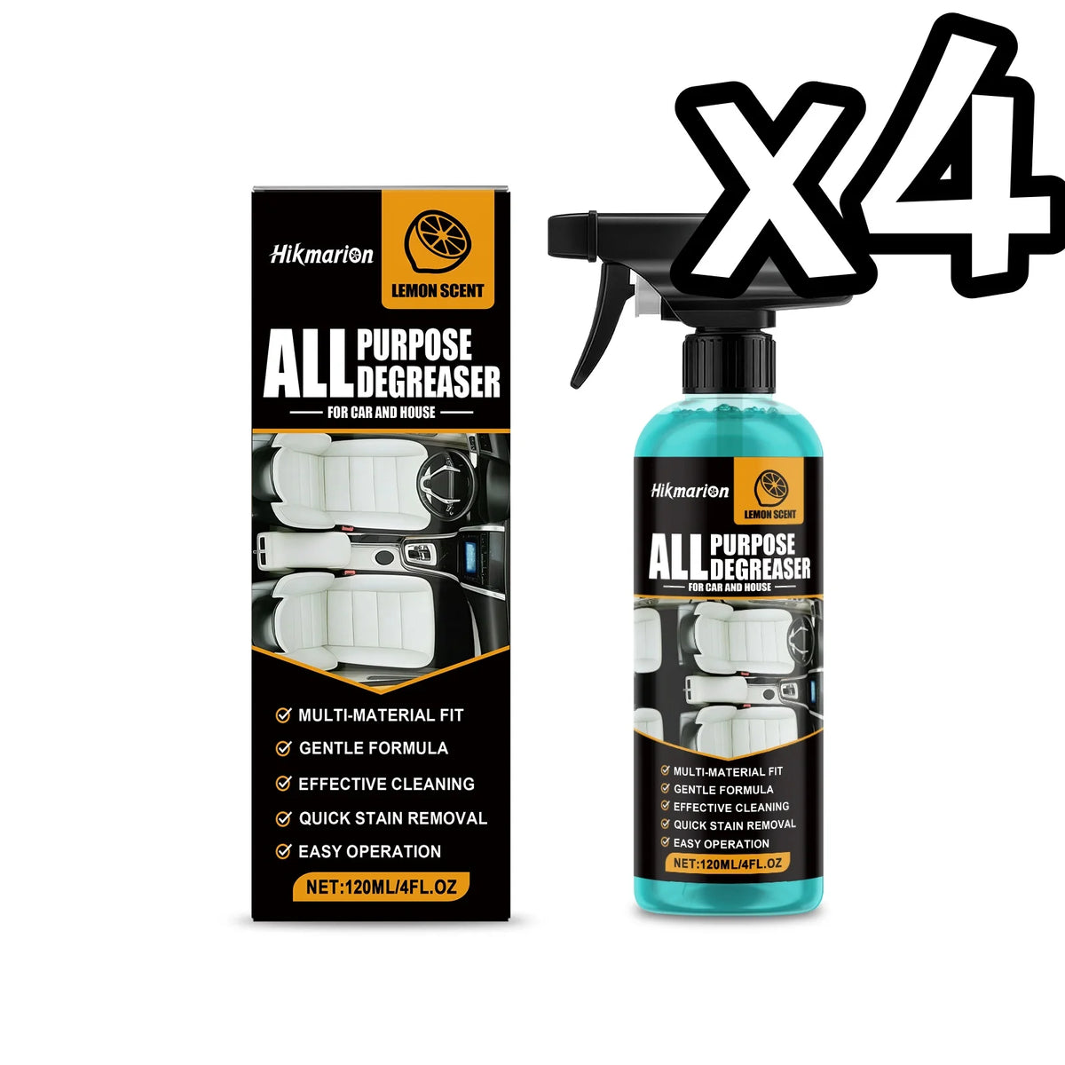 Hikmarion Multi-Purpose Degreaser – Car & Home 120ml Multi-Purpose Degreaser PLUSH 120ml Boxed x 4