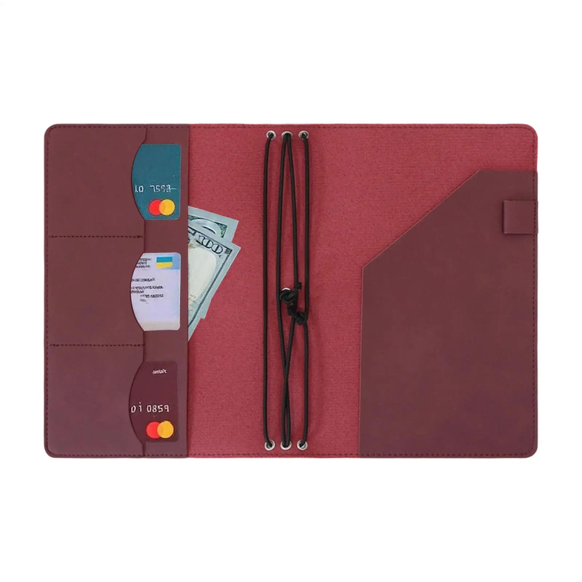 A5 Vintage PU Leather Notebook Cover – Refillable Organizer Notebook Cover PLUSH