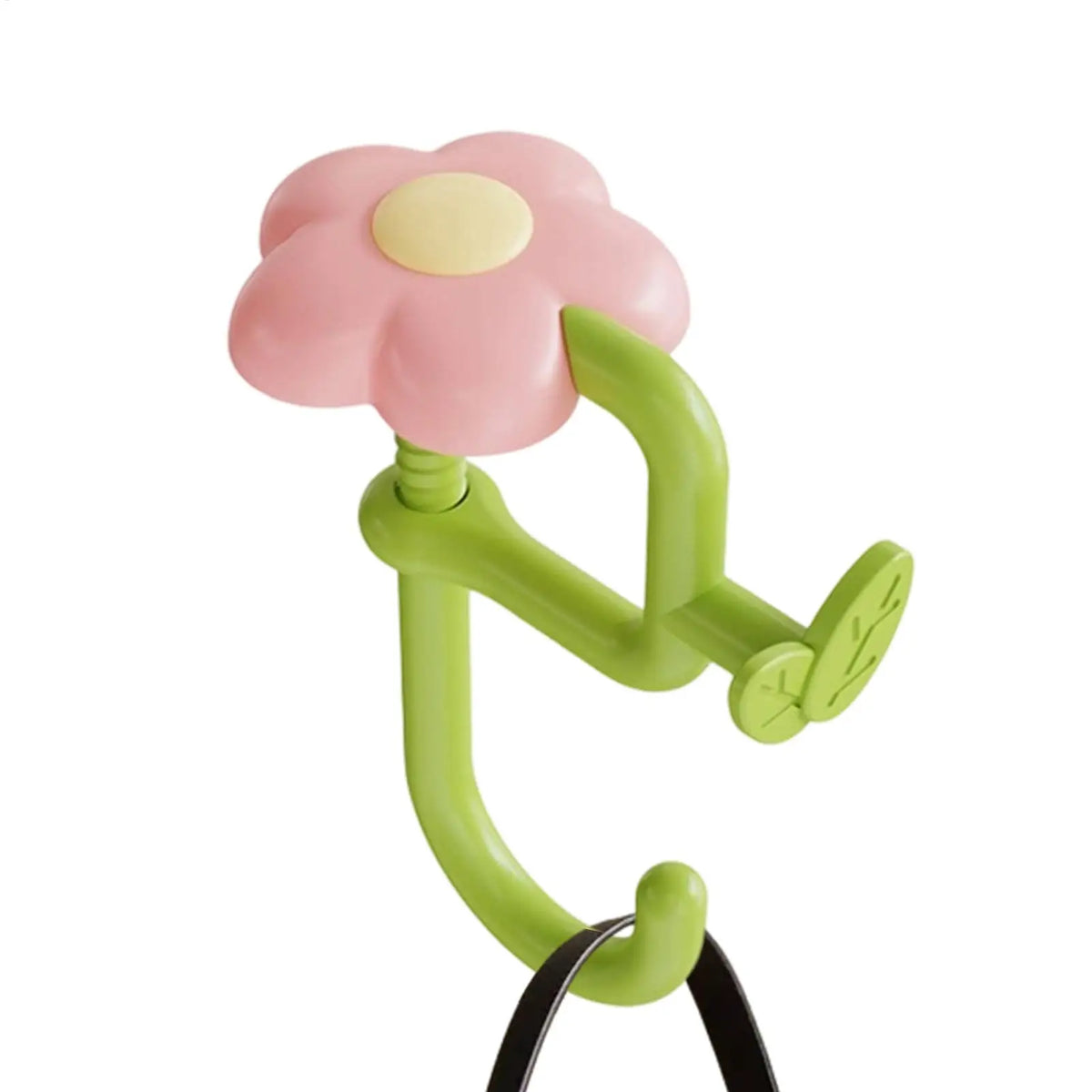 Flower Table Bag Hook – Portable No-Drill Purse Desk Hanger Desk Bag Hook PLUSH
