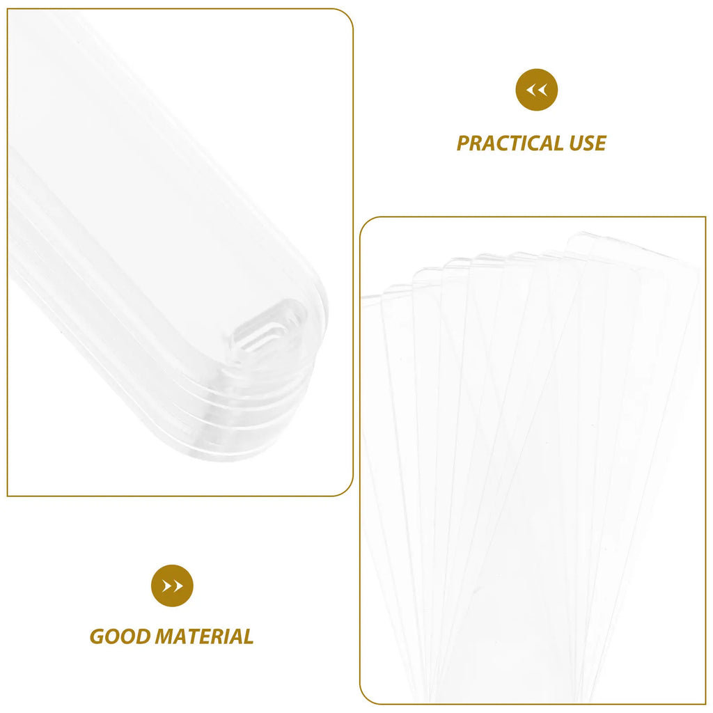 10pcs Clear Acrylic Bookmark Blanks – Transparent DIY Craft DIY Craft Blanks PLUSH