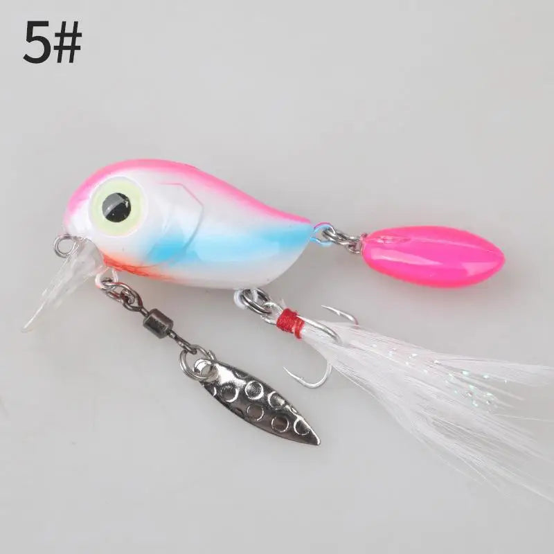 Metal Spinner Spoon Fishing Lure 3.8cm 5g – Trout & Bass Spinner Fishing Lure PLUSH A5