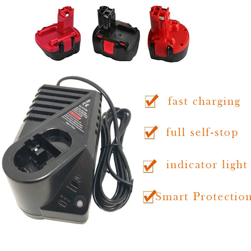Bosch 7.2V–14.4V Ni-CD Ni-MH Battery Charger | AL1411DV 110-240V Power Tool Charger PLUSH france EU plug