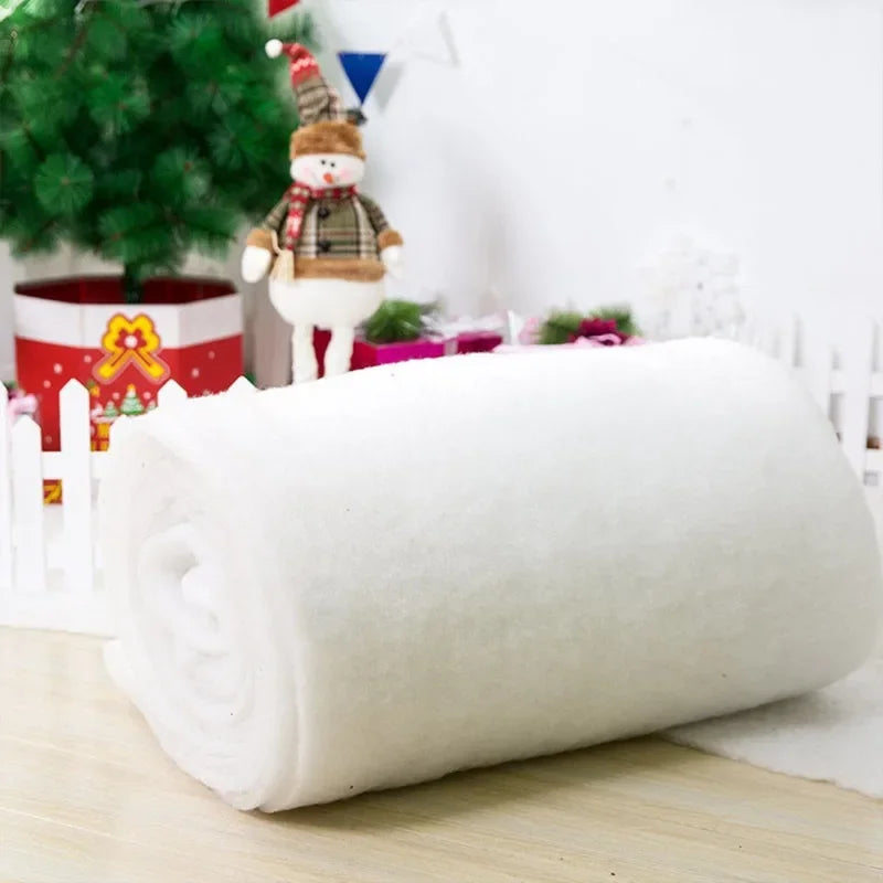 Christmas Artificial Snow Blanket 1M×1.5M – Fluffy Winter Décor Christmas Snow Blanket PLUSH