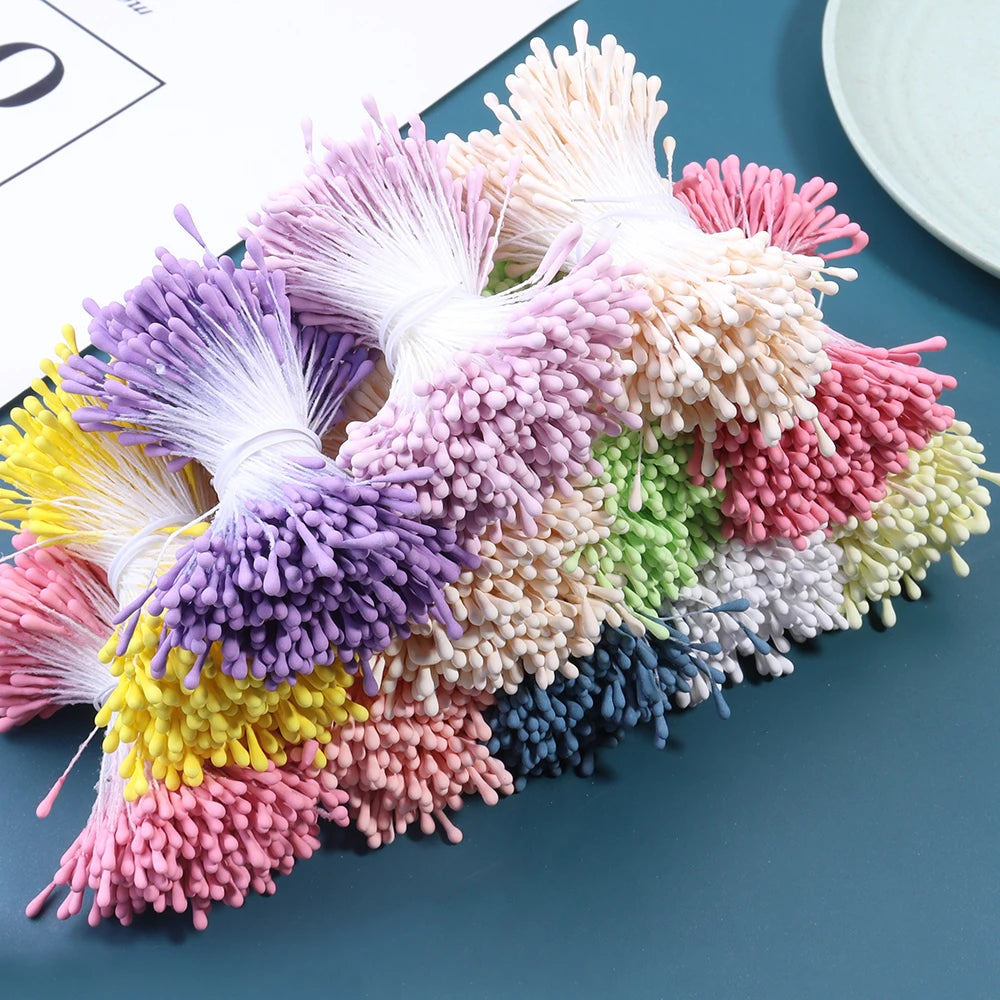 380-400pcs 2mm Matte Flower Stamens – DIY Artificial Floral Craft Floral Craft Supplies PLUSH