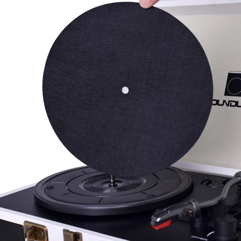Felt Turntable Slipmat 3mm – LP Vinyl Record Anti-Slip Mat Turntable Slipmat PLUSH