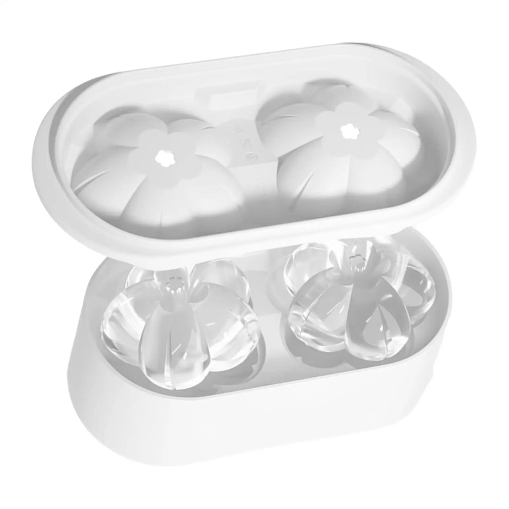 Flower Shape Ice Ball Mold – Reusable 2-Cavity Ice Tray Ice Ball Mold PLUSH