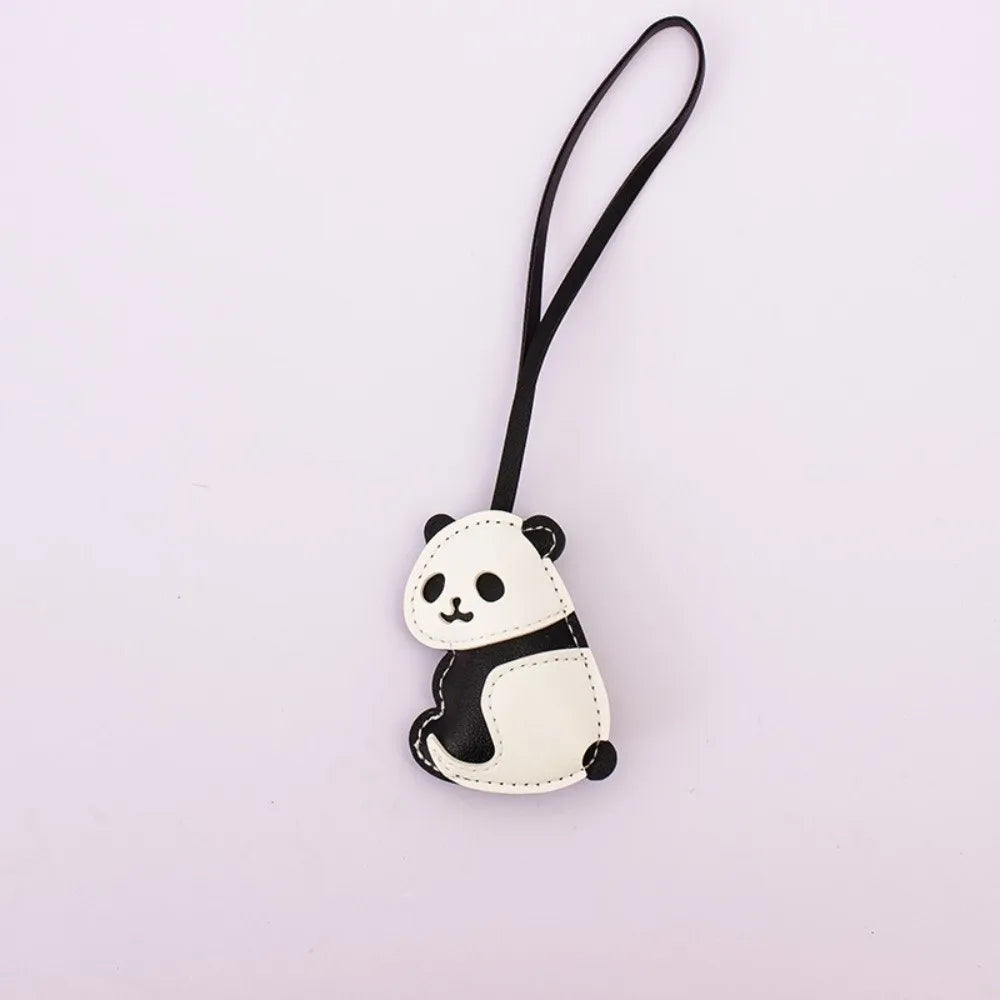 Panda PU Leather Keychain Bag Charm Pendant | Trendy Gift Keychain Bag Charm PLUSH