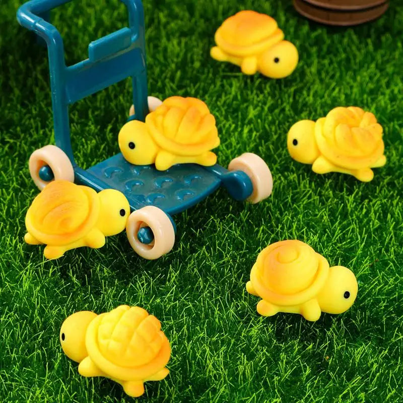 10pcs Luminous Resin Bread Turtle Miniatures – Garden Decor Miniature Garden Figurines PLUSH