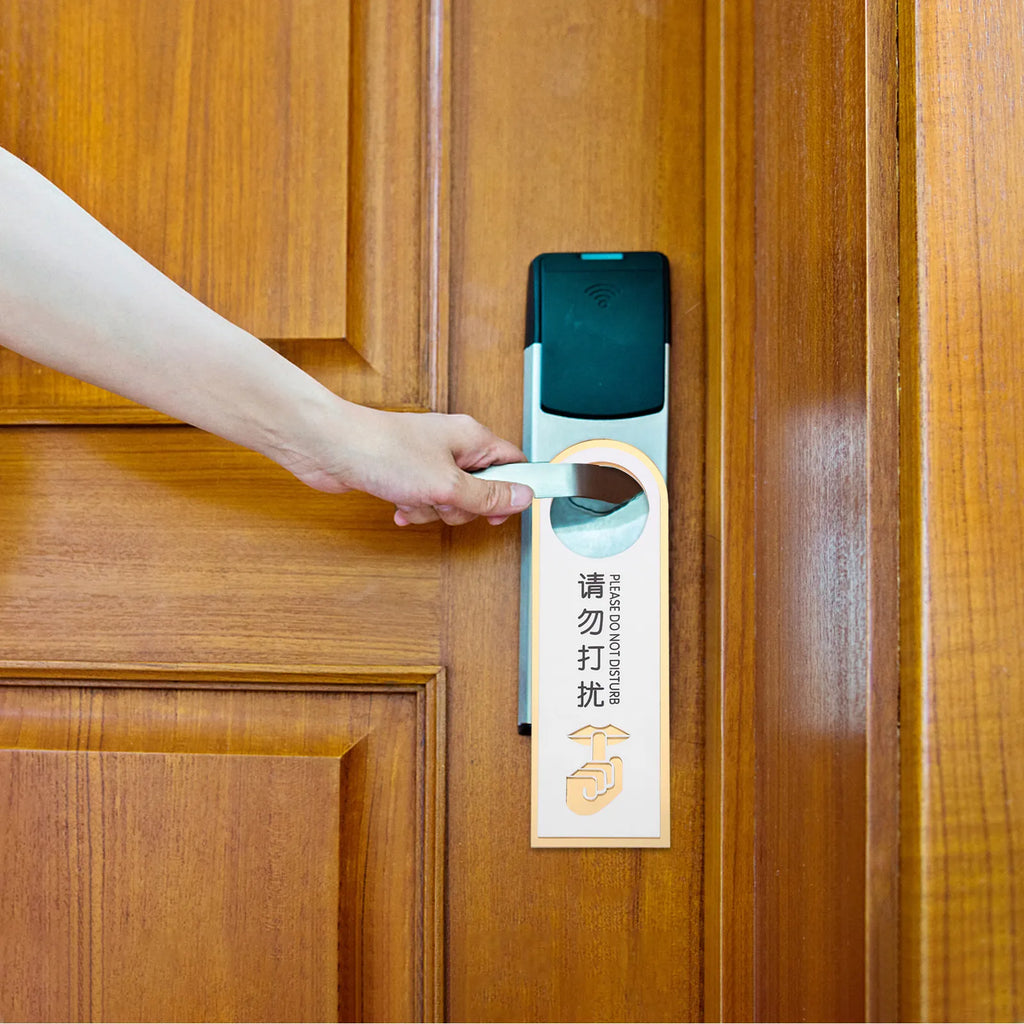 Acrylic Do Not Disturb Door Hanger Sign – Office & Hotel Door Hanger Sign PLUSH Default Title