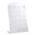 24 Pair Earring Display Stand – Plastic Jewelry Rack Holder Earring Display Stand PLUSH white