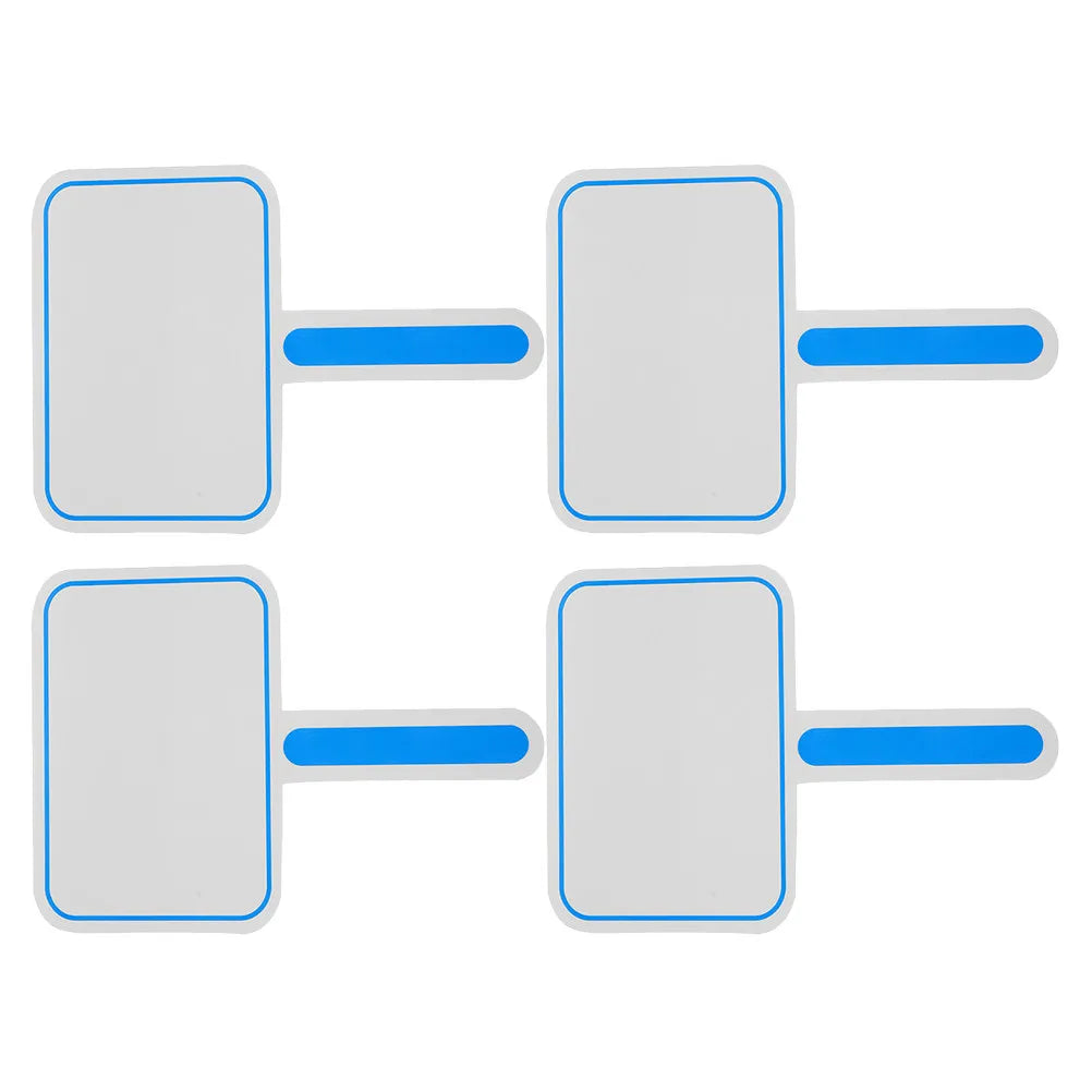 4-Pack Dry Erase Handheld Whiteboard Paddles for Classroom Dry Erase Paddle Set PLUSH