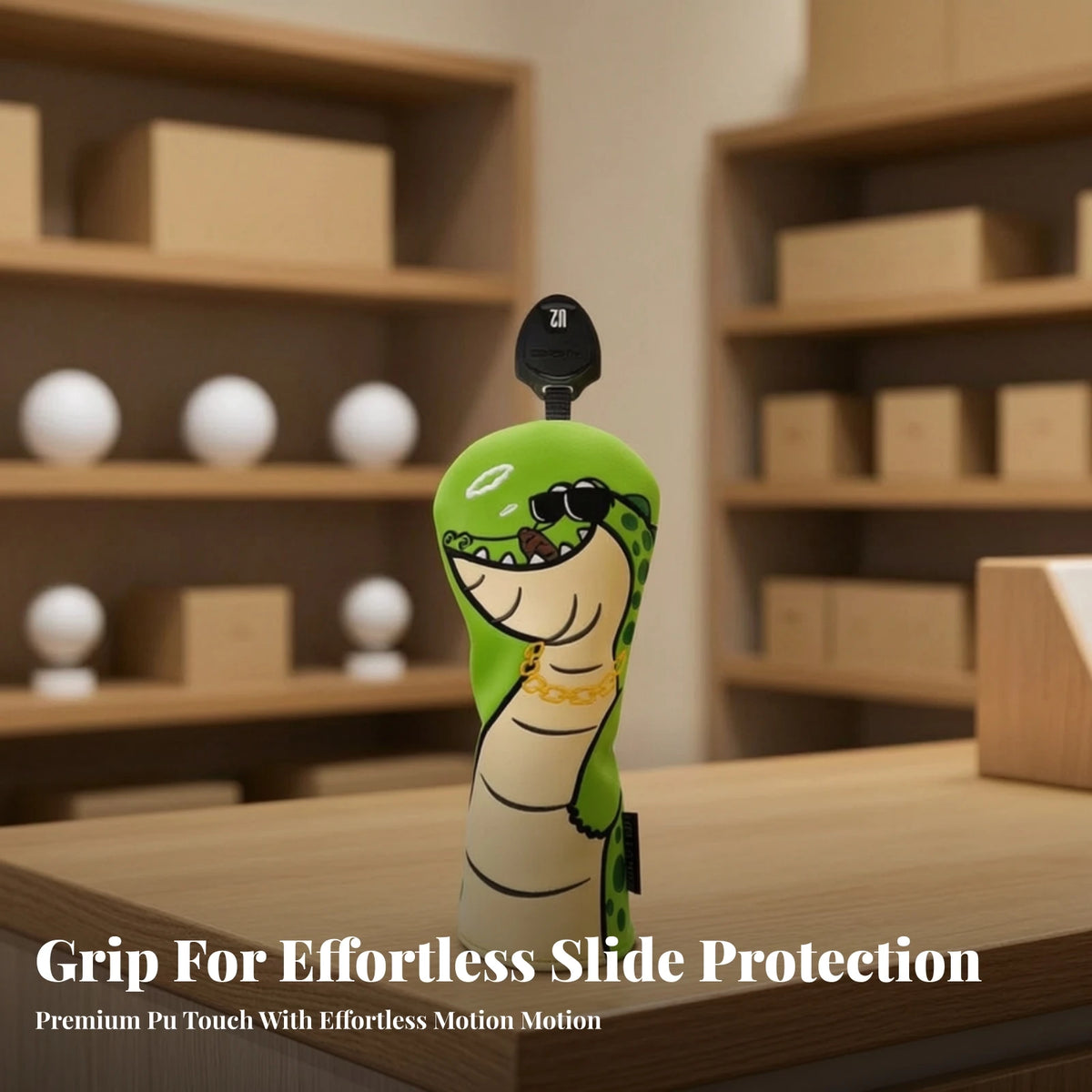 Golf Club Headcover Crocodile Design – Elastic Waterproof PU Golf Club Headcover PLUSH