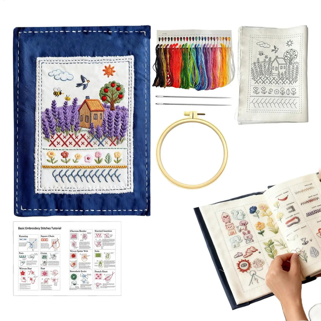 Embroidery Stitches Book for Beginners – 90+ DIY Tutorials Embroidery Tutorial Book PLUSH