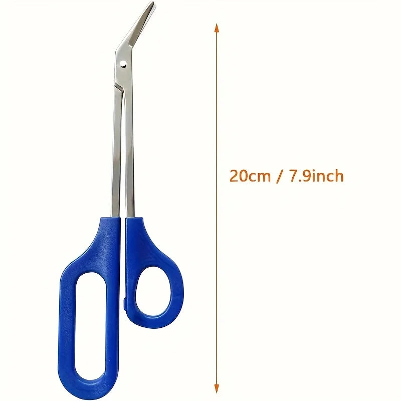 Ouriner Long Handle Toenail Scissors – Stainless Steel Trimmer Nail Trimmer Scissors PLUSH