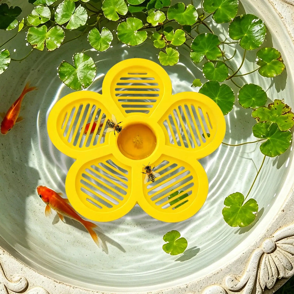 Floating Bee Island Waterer – Pollinator Drinking Tray Bee Waterer Station PLUSH