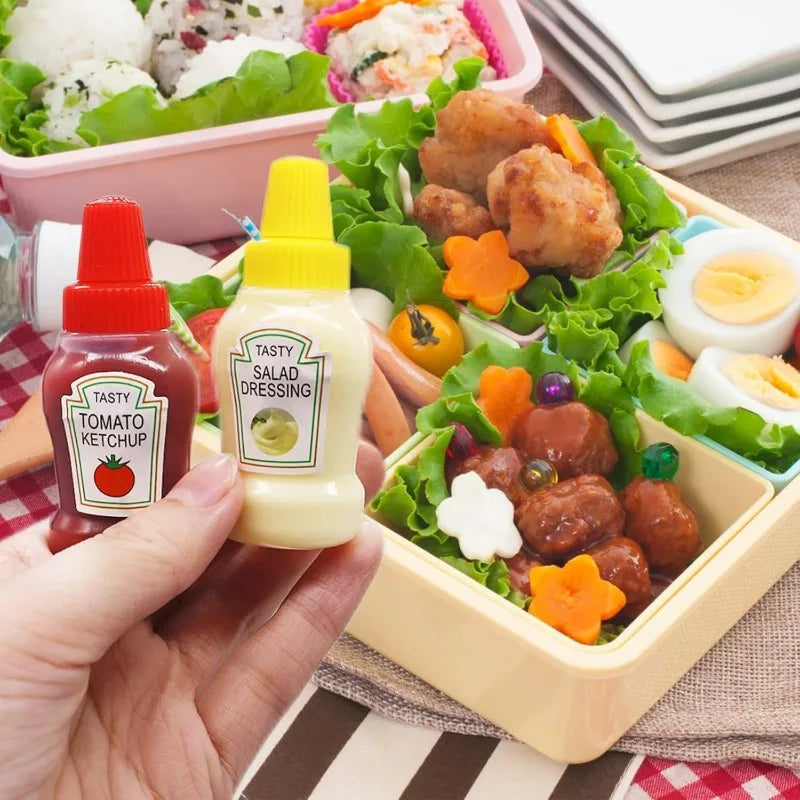 Mini Condiment Squeeze Bottles 4/8/12pcs – Sauce Dispensers Condiment Squeeze Bottles PLUSH