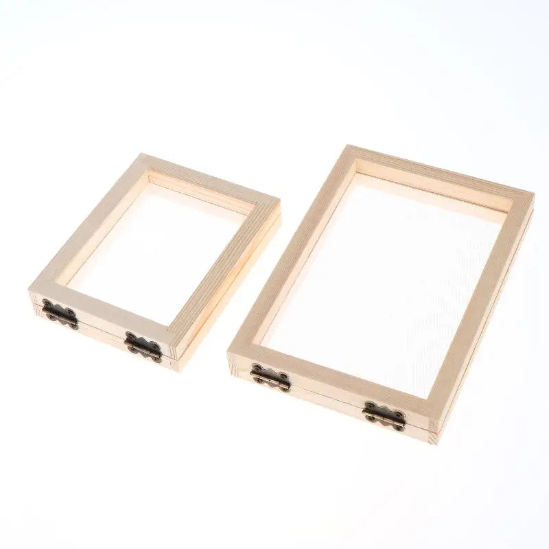 DIY Wooden Paper Making Frame & Screen Mould – Multi-Size Papermaking Mould Frame PLUSH