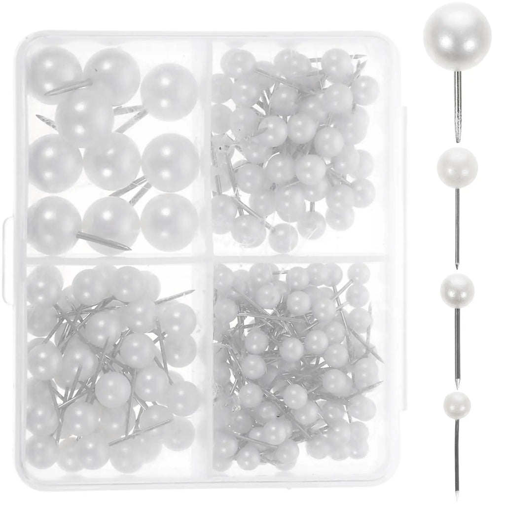200Pcs Ball Head Straight Pins – Sewing, Craft & Bulletin Board Straight Pins Set PLUSH