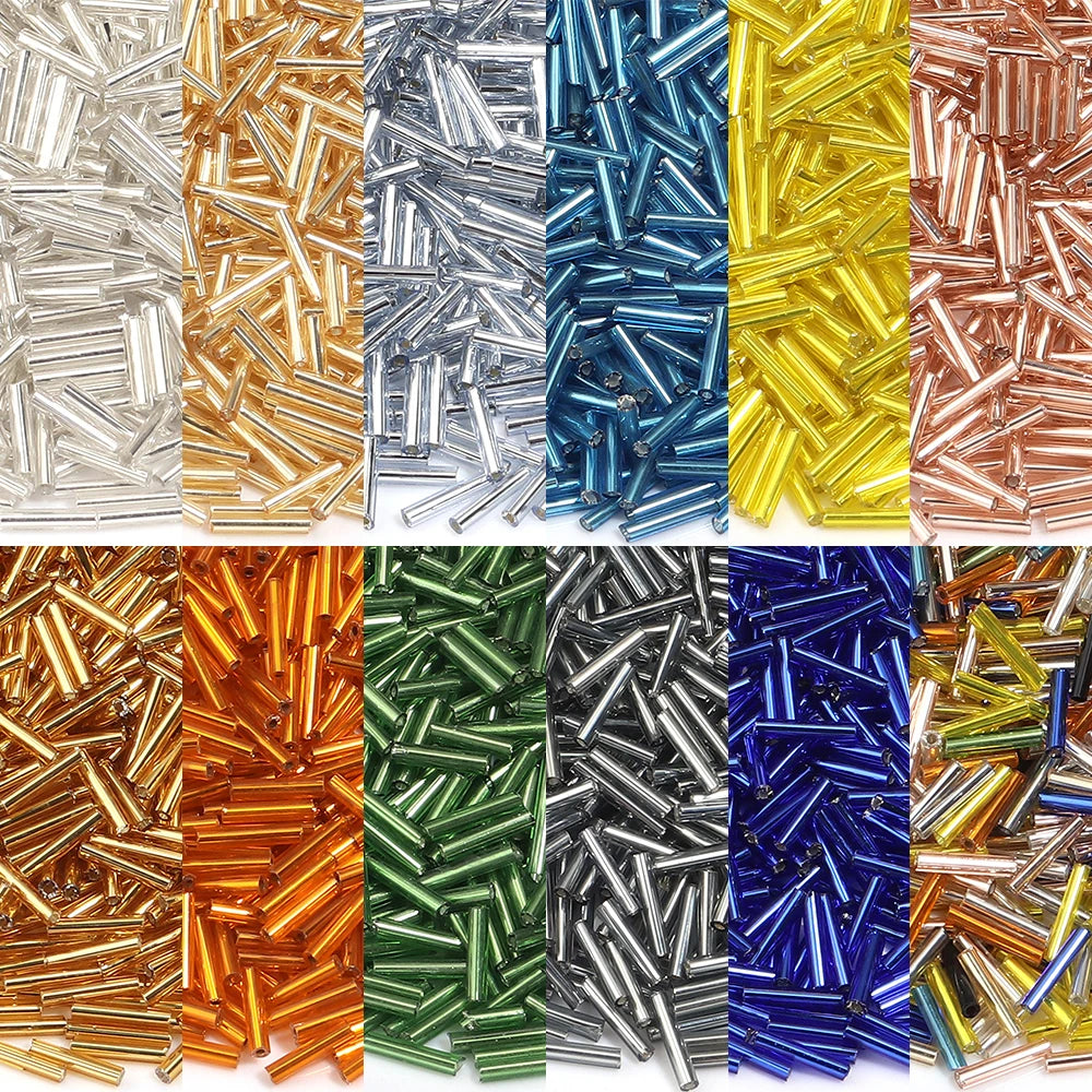 Silver Filled Glass Tube & Seed Beads 10g – DIY Jewelry Making Jewelry Making Beads PLUSH