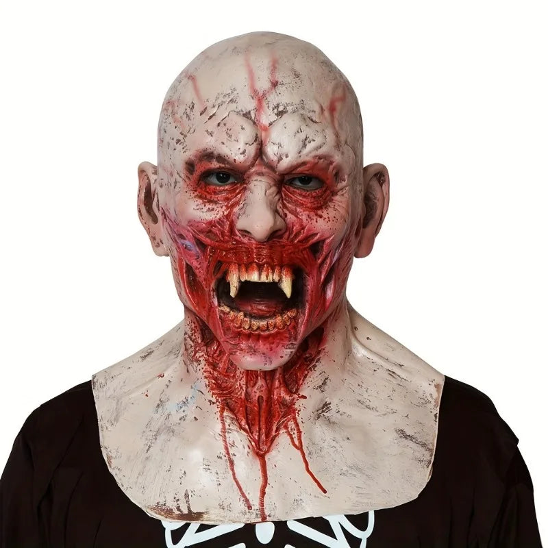 Vampire Zombie Latex Full Face Mask | Halloween Costume Halloween Costume Mask PLUSH Vampire zombie mask