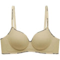 Women's Wireless Deep V Seamless Push-Up Bra – Yoga & Daily Seamless Wireless Bra PLUSH Nude 85A